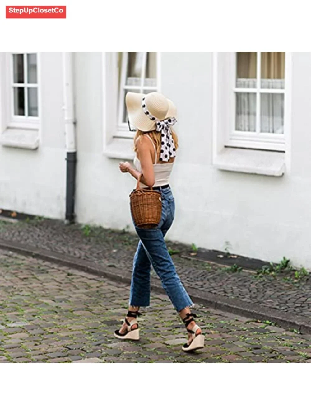 Synthetic Leather Espadrille Wedges Sandals Lace Up Platform Heels